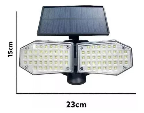 Lampara Solar Exterior Recargable Sensor Movimiento Sh-078b